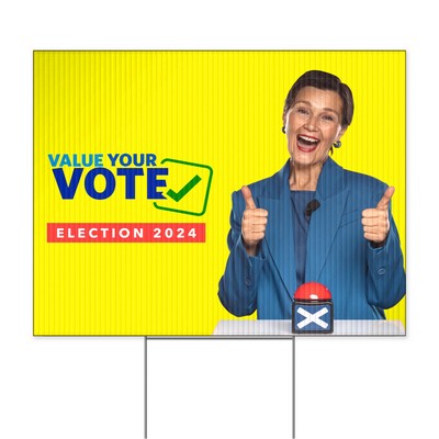 24" x 30" Full Color Double Sided Corrugated Yard Sign