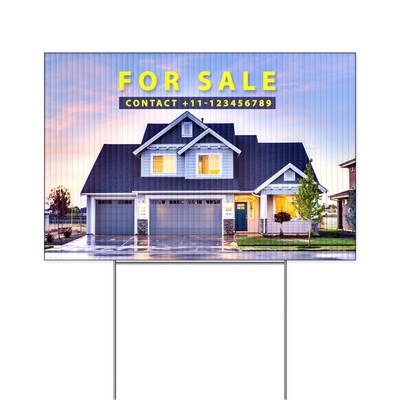 12"x18" Custom Yard Sign - Single Sided (Banner Only)