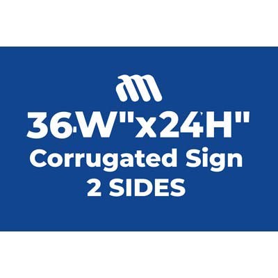 Custom Yard Signs - 2 Sides (36"Wx24"H)
