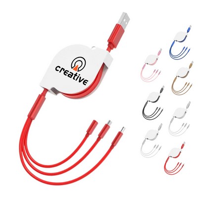 3-in-1 Retractable Charging Cable