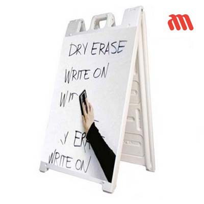 A-Frame Sidewalk Sign W/ Dry Eraser Lamination – Frame with Printed Panels