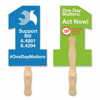 #1 Shape Single Hand Fan