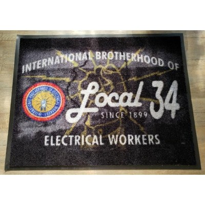 Branded Logo Mat - Brand Rep with Value Backing - 3' x 5'
