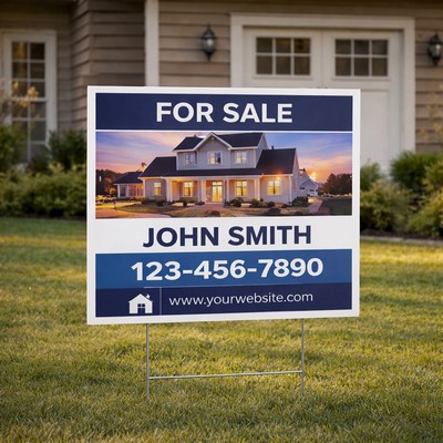 Plastic Corrugated Sign (18" x 12")